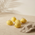 Pack 4 und - Vela decorativa Lemon