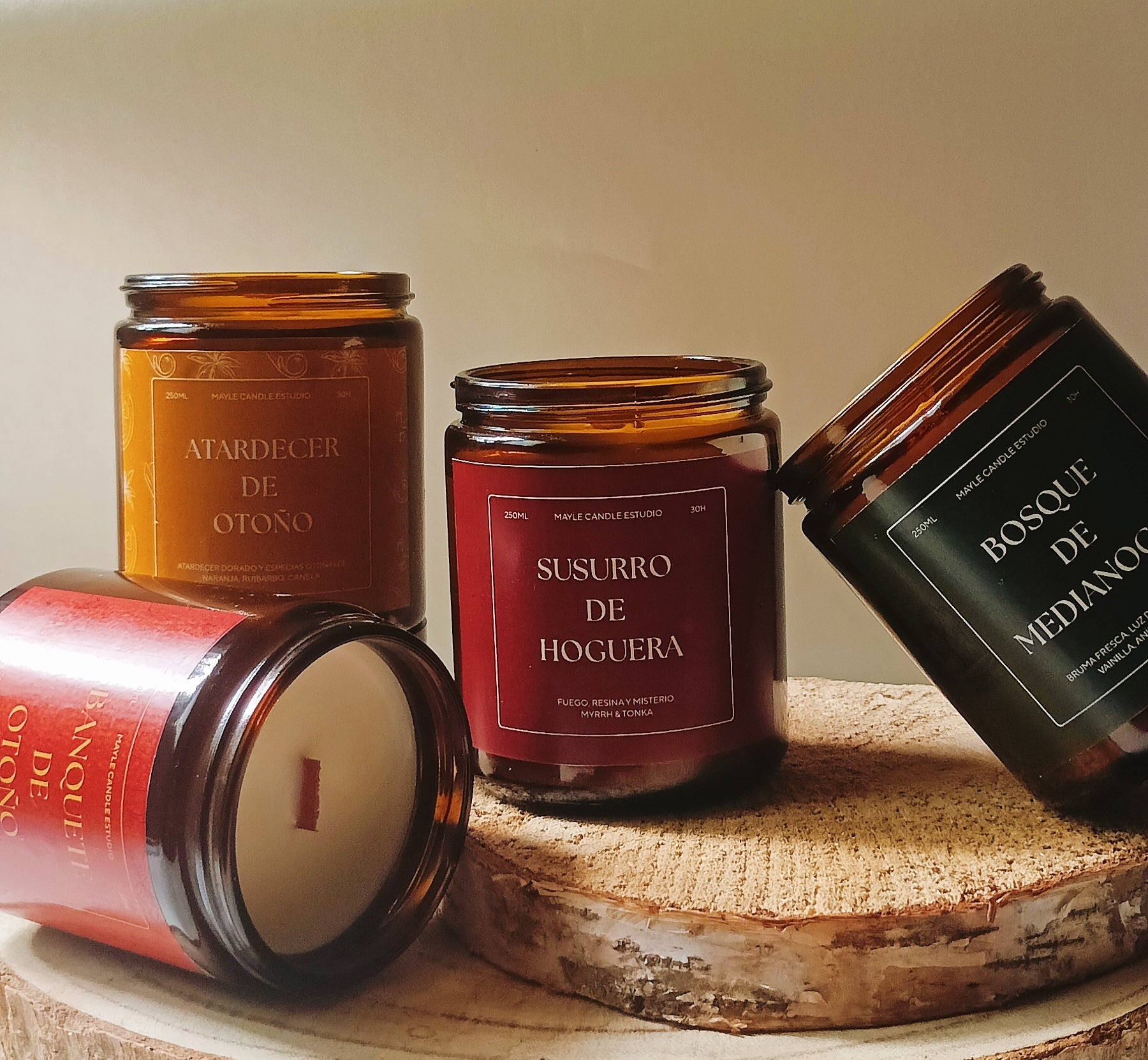 PACK 4 velas "Magia de otoño"