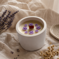 Vela de cera de soja aroma lavanda y manzanilla