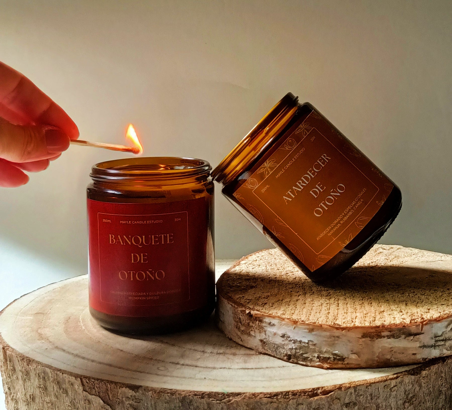 PACK 2 velas "Sabores del Otoño"