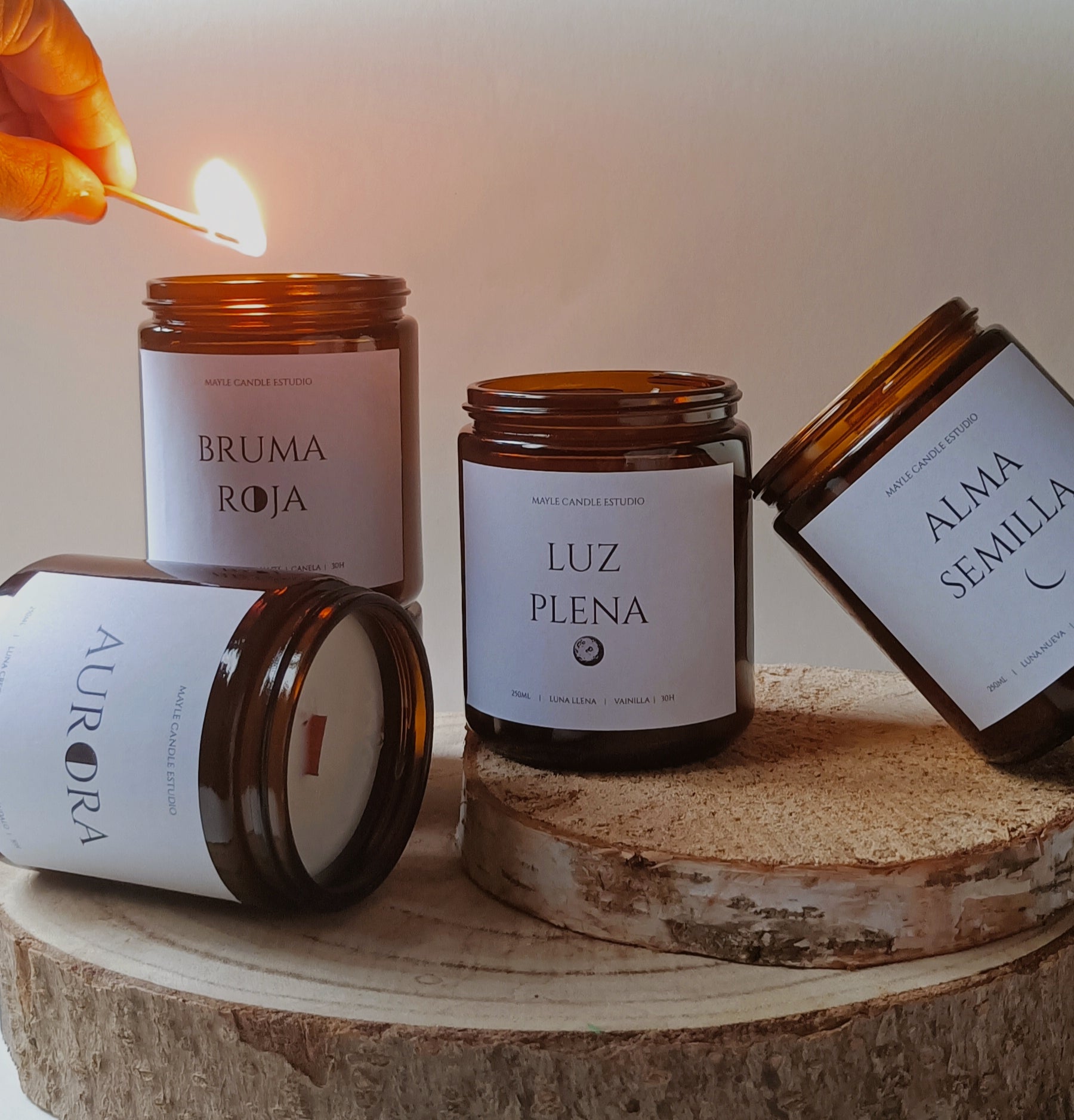 PACK 4 velas “Alma lunar"