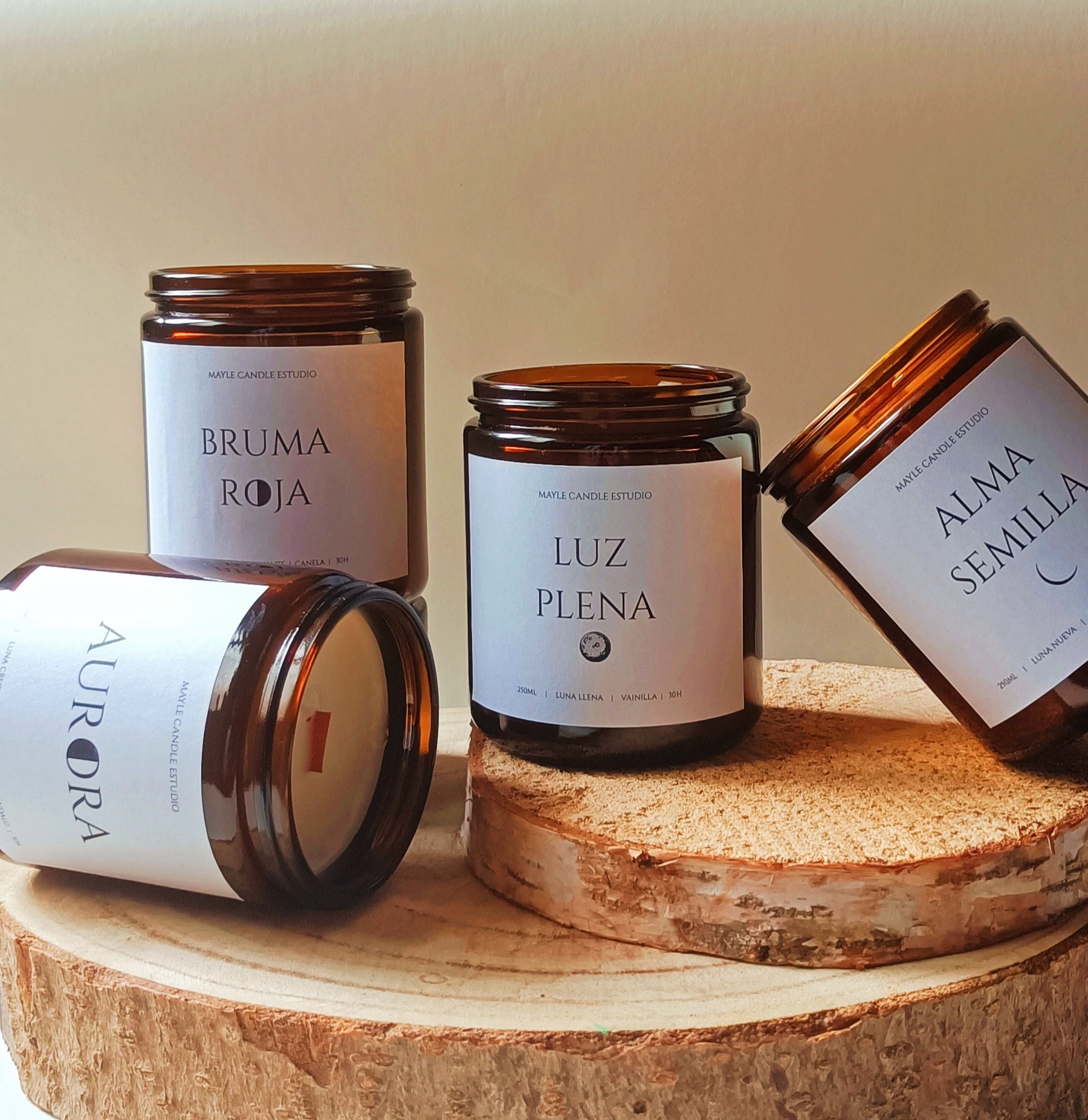 PACK 4 velas “Alma lunar"