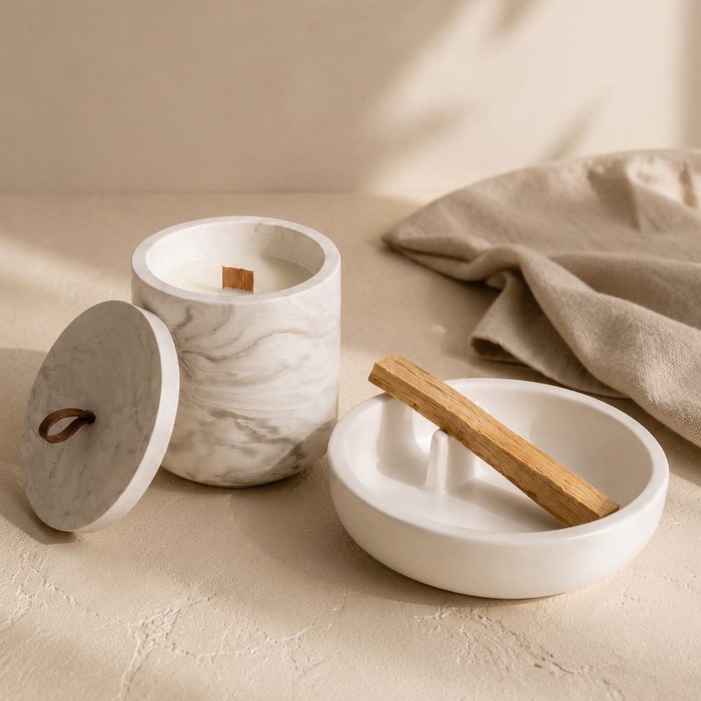 Set Vela y quemador Palo Santo