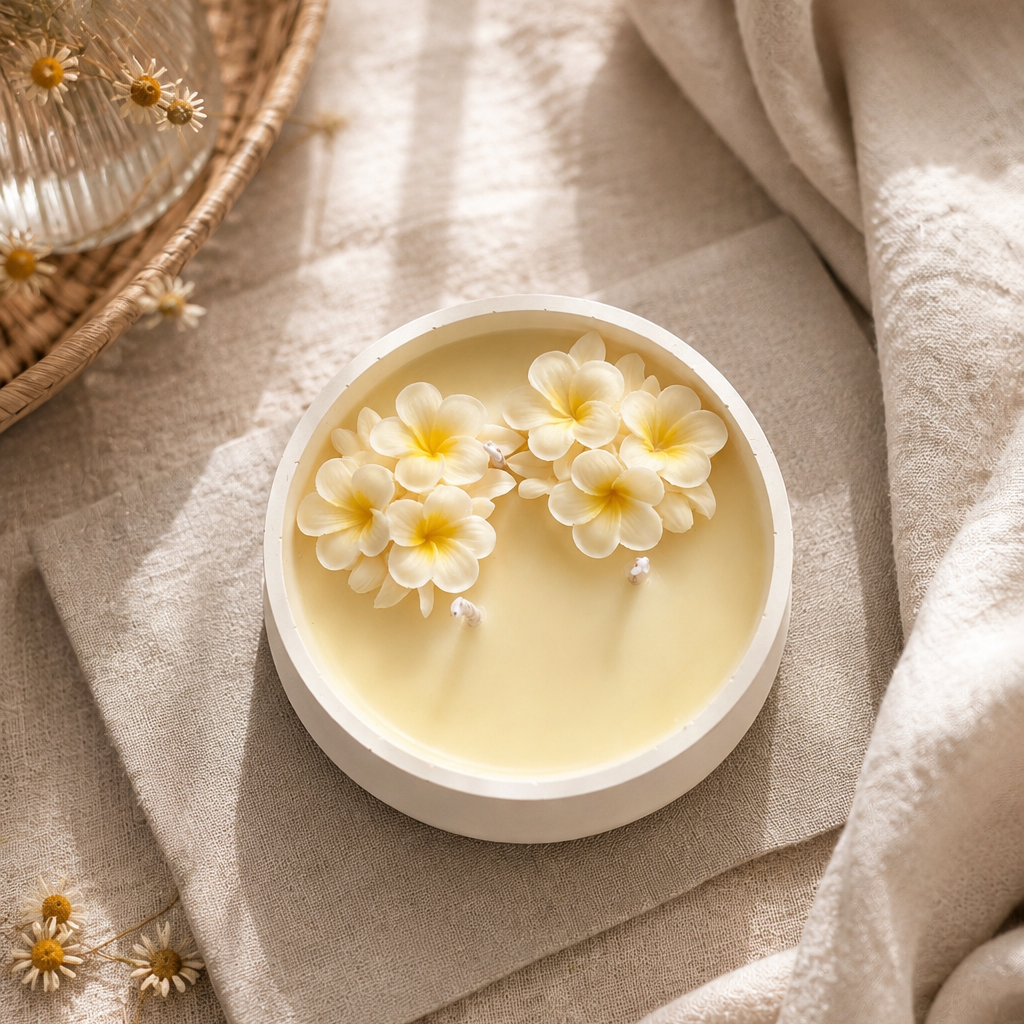 Vela de cera de soja aroma a vainilla