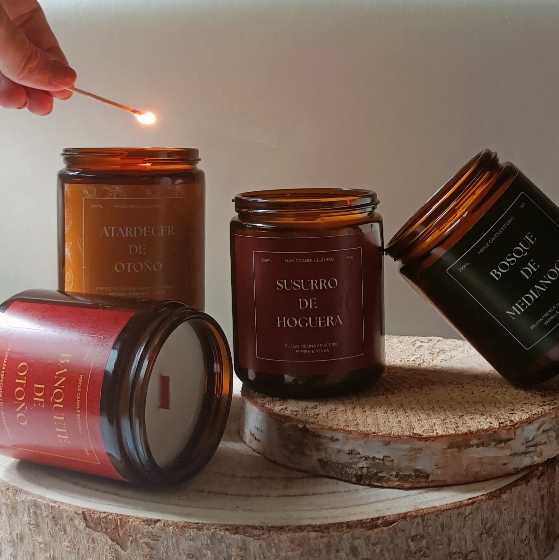 PACK 4 velas "Magia de otoño"