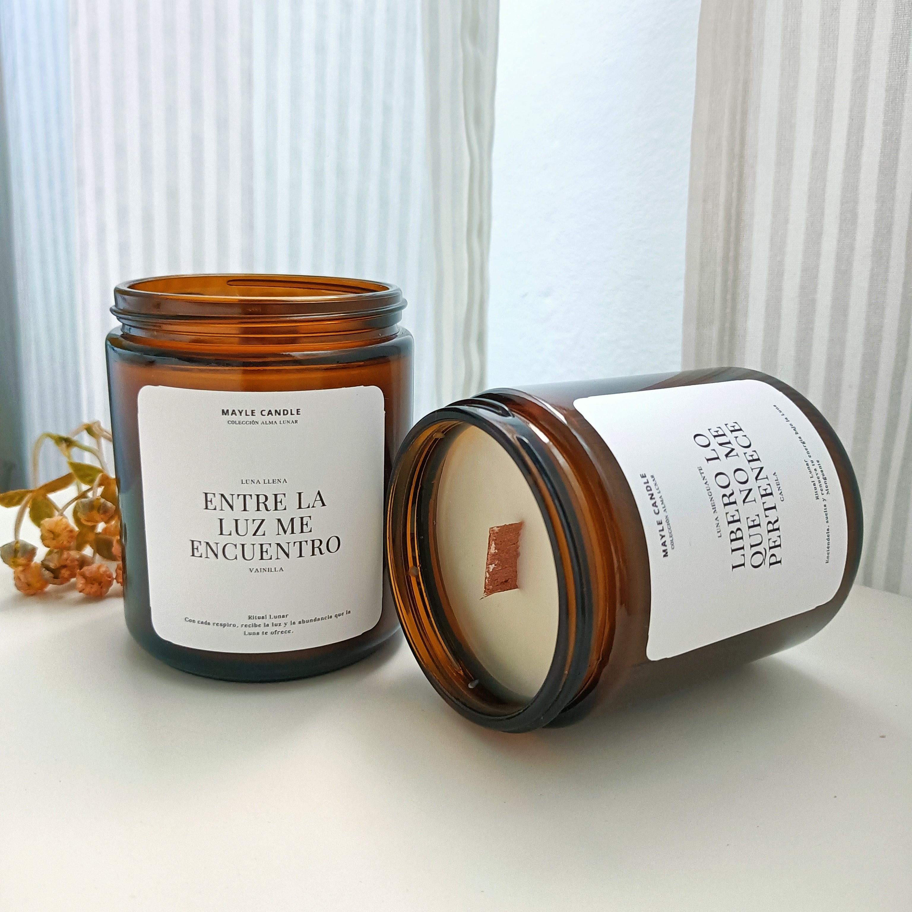 “Plenitud y Liberación" Pack 2 velas