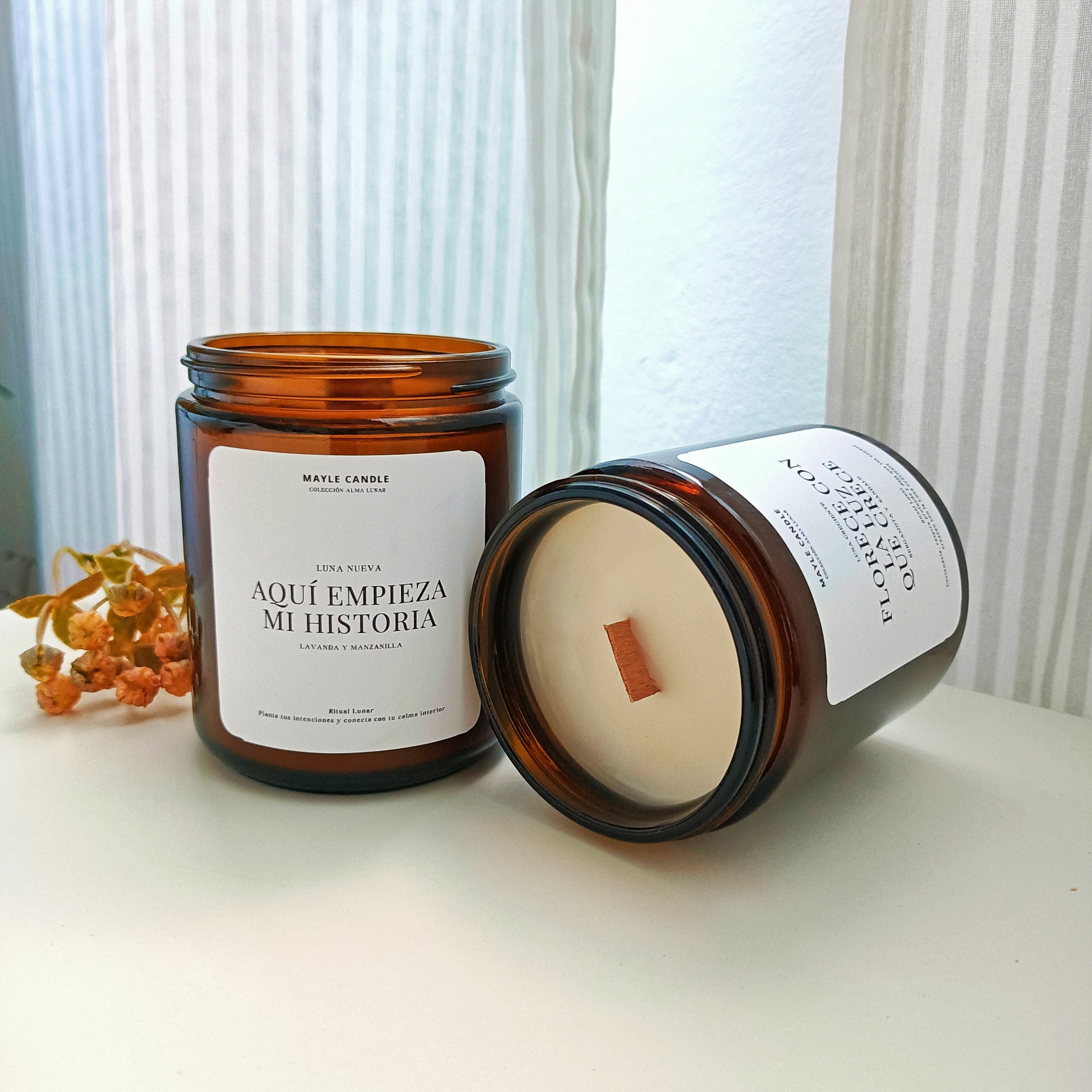 “Inicio Lunar" Pack 2 velas